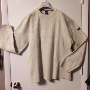 NAUTICA 100%COTTON CREAM SWEATER size L/G